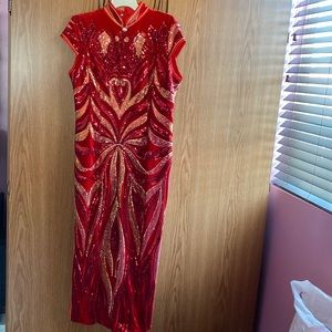 NEW - traditional Chinese Velvet Qipao